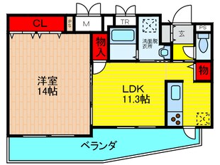 ウィスタリア京橋の物件間取画像